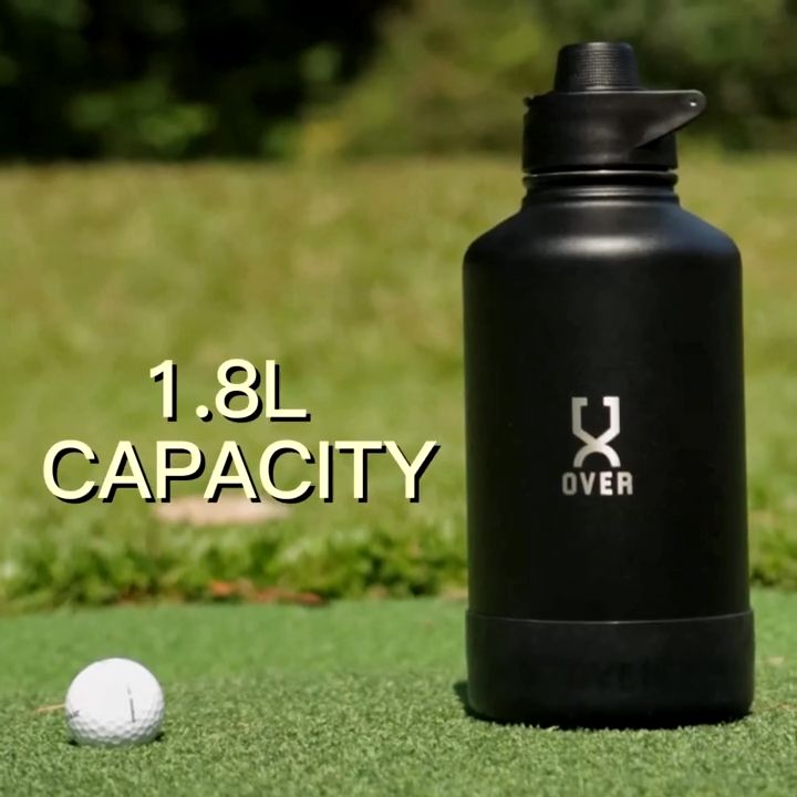 OVER Oversized Flask Leak-Proof Double Wall Stainless Steel