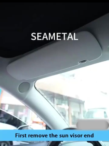 RK Cermin Rias/Makeup Dengan Lampu Mobil Led Layar Sentuh Dapat Disesuaikan Untuk Sun Visor Mobil