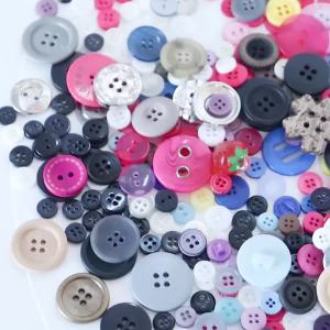 50g/pack Colorful Round Resin Buttons Assorted Sizes Bulk Buttons For DIY Handmade Scrapbook Crafts Sewing Clothing Accessories