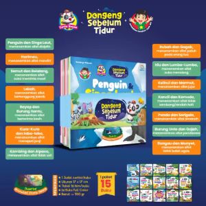 buku paket dongeng cerita hewan anak islami bergambar sebelum pengantar tidur 1 2 3 tahun