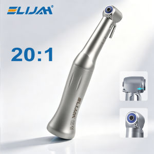 ELIJAH Dental 20:1 Contra Angle Low Speed Handpiece Push Button Air Turbine for Dental Implant Surgery Reduction Handpiece Tools
