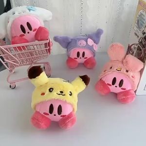 Boneka Kirby Topi Karakter Gantungan Kunci Keychain Doll Bag Charm MCEW7893