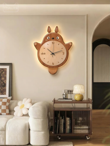 CTYLIGHTZ | Creative Silent Wooden Cartoon Wall Clock