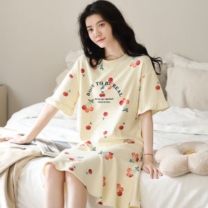 Bộ đồ ngủ nữ MiiOW Cat Person làm bằng vải cotton tay ngắn rộng rãi thoải mái