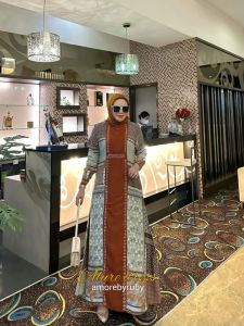 gamis produk Amore by ruby motif etnik edisi alure dress