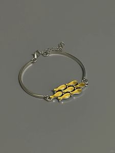 New Chinese Style Retro Golden Fish Half Bracelet Patchwork Bracelet Fancy Special-Interest Design Exquisite Bracelet