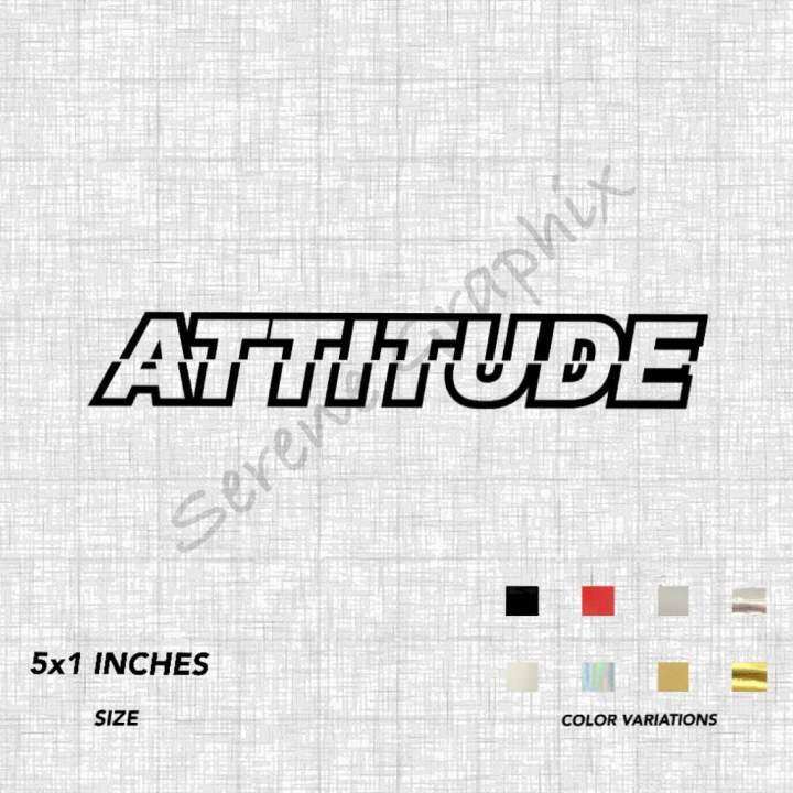 Attitude sticker deals