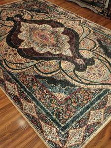 Large Area Persian Carpet Living Room Tea Table Mat Bedroom Anti-Slip European Style Full Coverage Home Decorative Rug