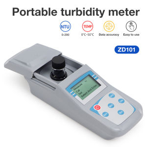juan juan | Digital Water Turbidity Meter 0~200NTU/1000NTU Handheld Turbidimeter 90° Scattered Light Turbidimeter for Lab Pool Wastewater