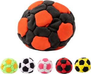 Beast Kingdom | Soft Handmade Footbag Sacks Soccer Design Colorful Crochet Footbag Handmade Knitted Bean Bag for Playground Activities