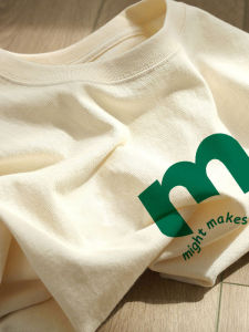 Pure Cotton Short Sleeve T-Shirt Mens Loose Casual Style Summer Fashion Brand Ins Hong Kong Style Versatile Casual Top