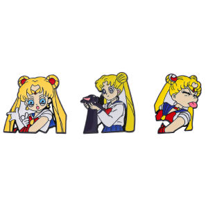 3 Pcs Funny Personality Cartoon Anime Brooch Exquisite Cute Character Enamel Pins Badge Clothes Jewelry Accessories Gift