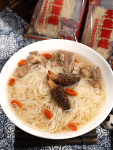 Traditional Fujian Special Product Saltless Longevity Noodles Peace Matsu Goddess Hanging Noodles Convenient Xiamen Thin Noodles