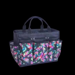 BBQ Large Storage Tote Bag Oxford Cloth Bag- Portable & Durable 8 Organizer Pockets for Home Outdoor Picnic Storage Bag