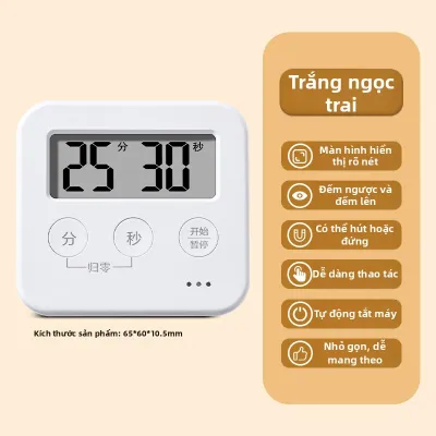 deli | Đồng Hồ Báo Thức Nhắc Nhở Học Tập Thi Đấu Kỷ Luật Nấu Ăn Cho Trẻ