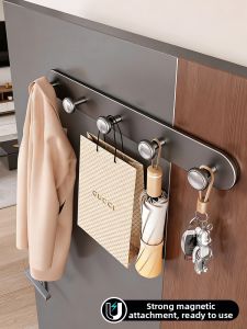 Auzzo | Magnetic Self-adhesive Hooks For Clothes Keys Bags