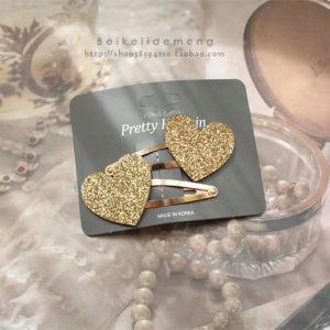 Mirror Heart Star Glitter Baby Hair Accessories Hair Clips BB Clips Elegant Precise Side Clips for Girls Korean Style