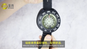 Diving 50m Compass Compass Underwater Strap/Luminous Waterproof Compass Strap Elastic Rope