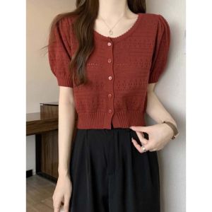 White Ice Silk Knit Top