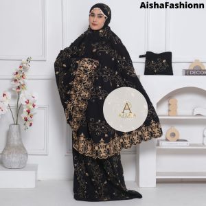AISHAA - Mukena Dewasa Marwah Full Bordir Jumbo Traveling