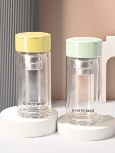 แก้วชาแก้วเซรามิกแบบพกพาสำหรับผู้หญิง ความจุขนาดเล็ก ดีไซน์สวยงาม ระบายความร้อนได้ดี ทนต่อความร้อนสูง