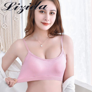 Lizida ren bông đồ lót không dây push-up của phụ nữ bờ lưng xinh đẹp tích hợp cố định cup bọc ngực quây mỏng dây đeo điều chỉnh được áo ngực