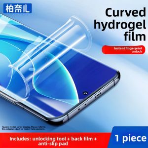 Bonaier | Waterproof Full Screen Tempered Glass Screen Protector for Huawei Mate60 Pro Honor 80 P40 P30 P60 Nova 10/9/7/5 Magic4x40