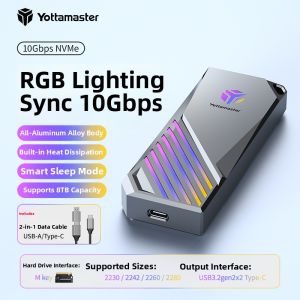 Yottamaster | NVMe Compatible Thunderbolt 4 USB4 SSD External Reader 40Gbps
