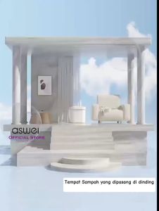 ASWEI Wall Hanging Trash Can - Tempat Sampah Gantung Simple Tidak Makan Tempat Tempel Dinding 7L 9L