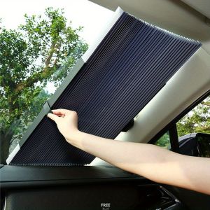 Car Visor Automatic Retractable Folding Sunshade Rear Car Sunscreen Heat Insulation Curtains Cars Adsorption Blackout Curtains