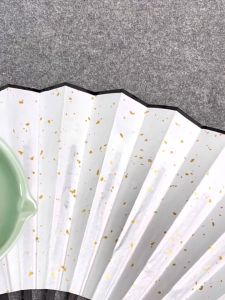 Chinese hand fan bamboo paper fan