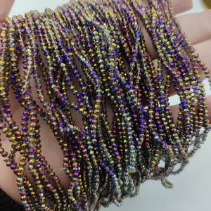 2.5mm 150/300/600pcs Purple Crystal Faceted Flat Round Spacer Loose Glass Beads For Jewelry Making Bracelets Necklaces Earrings