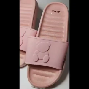 Sandal Jelly Slop Tebal Emboss Boneka Bear MKY 9901-2A 36-41