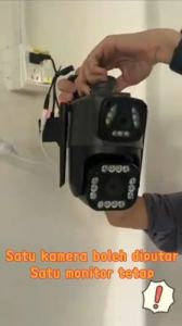 Dual Lens 8MP WIFI Camera Dual Different Images CCTV Wireless Outdoor Waterproof Auto Tracking Color Night Vision CCTV Surveillance Camera