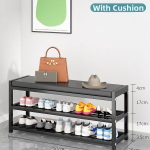 GUANGMANZHI | Aesthetic Indoor Shoe Rack Benches for Home Use