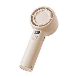 Handheld Mini Turbo Fan USB Rechargeable 2000mAh Strong Wind High-Speed Portable Lightweight Electric Small Cooling Fan Adjustable 5 Wind Speeds Jet Fan Digital Display desk fan