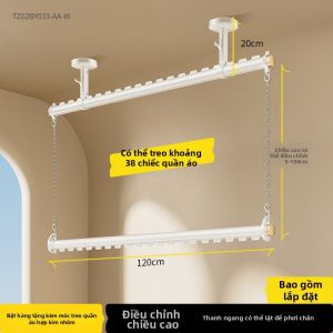 BIREN | Giá Phơi Quần Áo Treo Tường Cho Ban Công