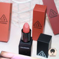 South Korea 3CE Genuine Goods Matte Finish Lipstick Brick Red Pumpkin Color 220 116 Lipstick Square Tube Milk Tea Color Lasting. 