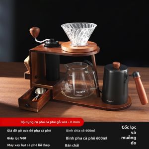 MONGDIO | Bộ Dụng Cụ Pha Cà Phê Thổ Nhĩ Kỳ Tay Cầm Gỗ