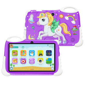 Rainbow Horse Childrens learning Tablet 7.0-inch Ultra Clear Screen Memory 8GB +128GB Support 2.4WIFI