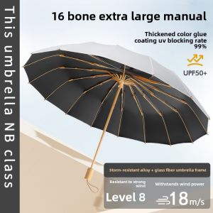 Manual Sunshade Umbrella UV Protection Colorful Gel High Aesthetic Value Rain And Sun Dual Use Sunscreen UPF50+ Three Fold Umbrella