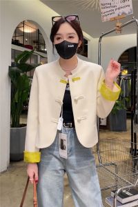 SHIMO | Short Stylish Chinese Style Coat for Petite Women
