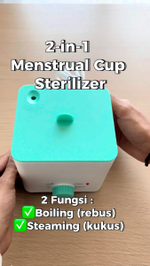 KindKain Mesin Sterilizer 2-in-1 Boiler & Steamer Multifungsi - Alat Steril Menstrual Cup
