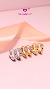 Yaxiya Anting Jepit Wanita Perhiasan Lapis Emas 18K 054