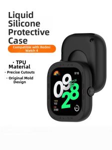 Uhada | Silicone Full Cover Protective Case and Strap for Xiaomi Redmi Watch Anti-Fall 4 5 6
