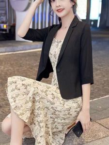 เสื้อแจ็คเก็ตผู้หญิงบางๆ ทรงหลวมๆ สไตล์เกาหลี แขนยาว ปกโปโล ป้องกันแสงแดด ฤดูร้อน 2024 เสื้อคลุมกันหนาวแบบลำลอง