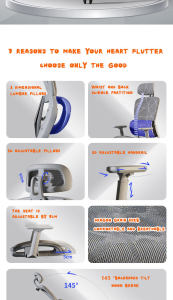 Hot selling in Europe and America]Office Chair Ergonomic Chair Gaming Chair Adjustable Kerusi Gaming Chair Reclining Chair Max Weight 300kg High quality Business Boss Chair S-shaped Backrest Comfy for Meeting Room Computer Chair for Desktop