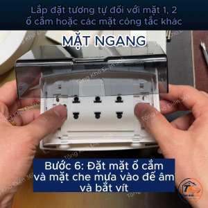 Mặt che mưa chống nước cho ổ cắm công tắc điện Sino Vanlock chính hãng