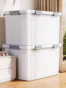 กล่องเก็บของพลาสติกความจุขนาดใหญ่สำหรับใช้ในบ้าน กล่องเก็บของสำหรับรถ กล่องเก็บของสำหรับเก็บของเล่น กล่องเก็บเสื้อผ้า กล่องเก็บของแบบเคลื่อนที่