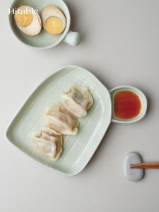 Hitable Cactus Ear Plate Phởm Phởm Trái Cây Sushi Bữa Sáng Bánh Bao Tráng Men Gốm Sứ Nhà Bếp Đĩa Chấm Muối Dễ Thương